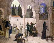 Pierre Puvis de Chavannes Christian Inspiration painting